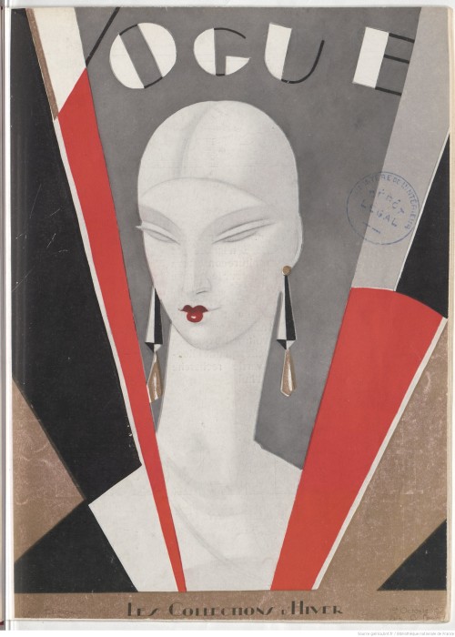 October 1, 1926 issue of French Vogue, illustrated by Eduardo Benito.(source: Gallica)