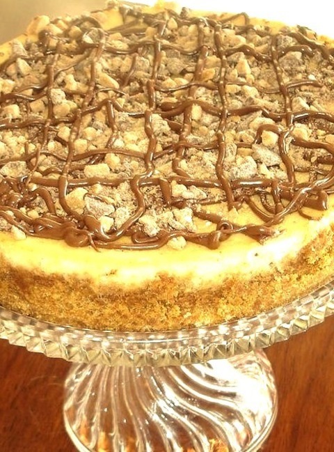 Toffee Bar Cheesecake - Desserts - CheesecakeEvery Bite Of This Health Bar Cheesecake Is Delightfully