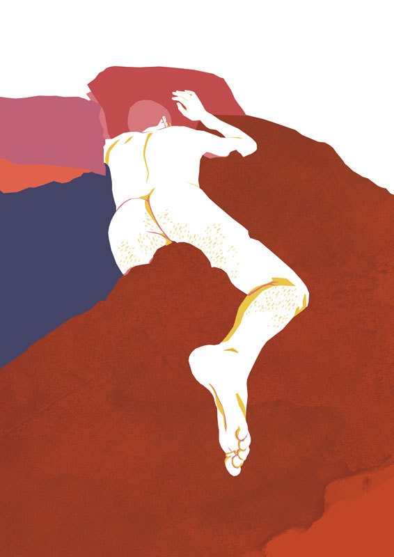 homoillustrated: homo-globine:  I found love in my bed, it’s sleeping peacefully