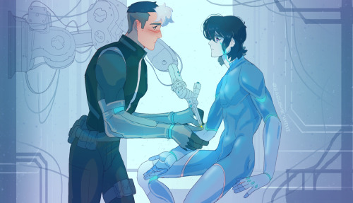 babushkahihi: Cyborg Shiro falls in love with android Keith