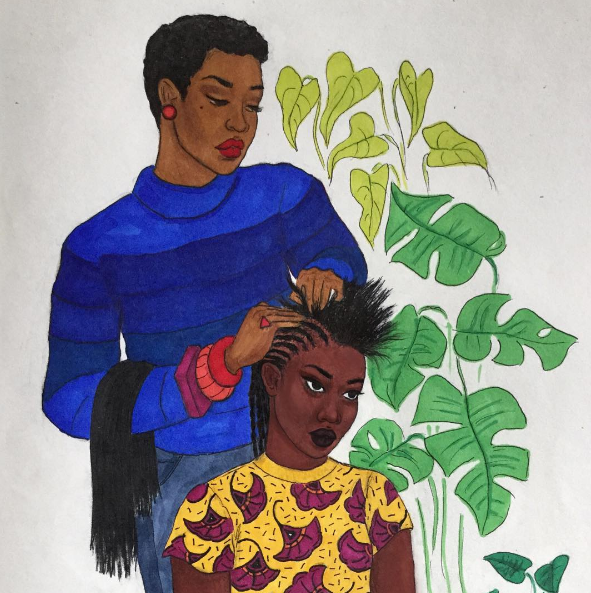 wetheurban: Black Woman Illustrations by Ben Biyayenda 17 year-old artist Ben Biyayenda’s