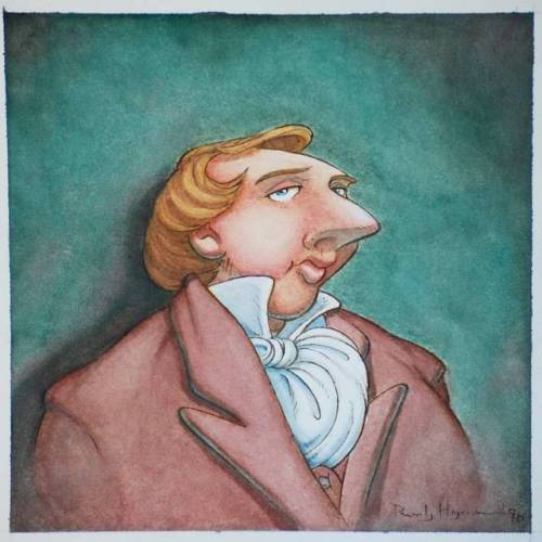 Brother Joseph #josephsmith #watercolor #caricature #randyhaycock