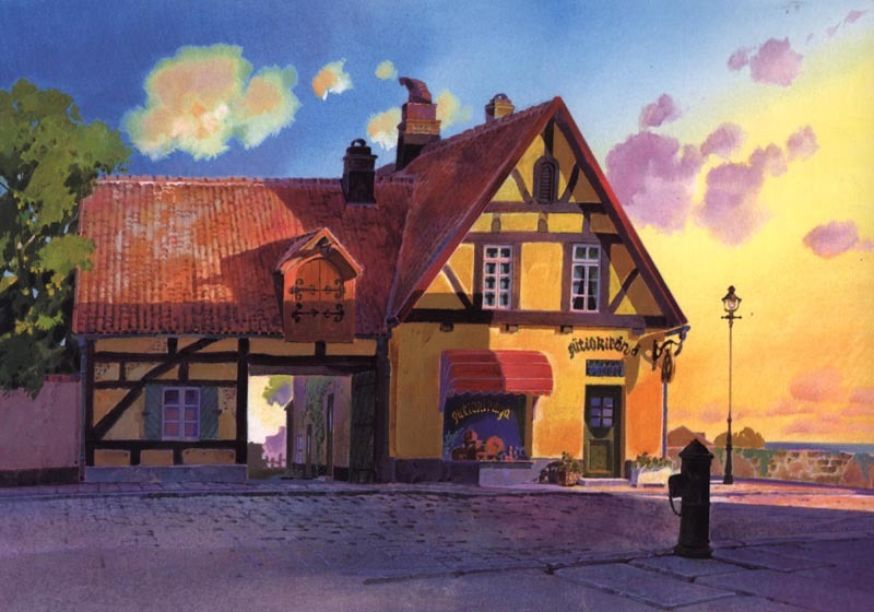 lyriumnug:Kiki’s Delivery Service background design.