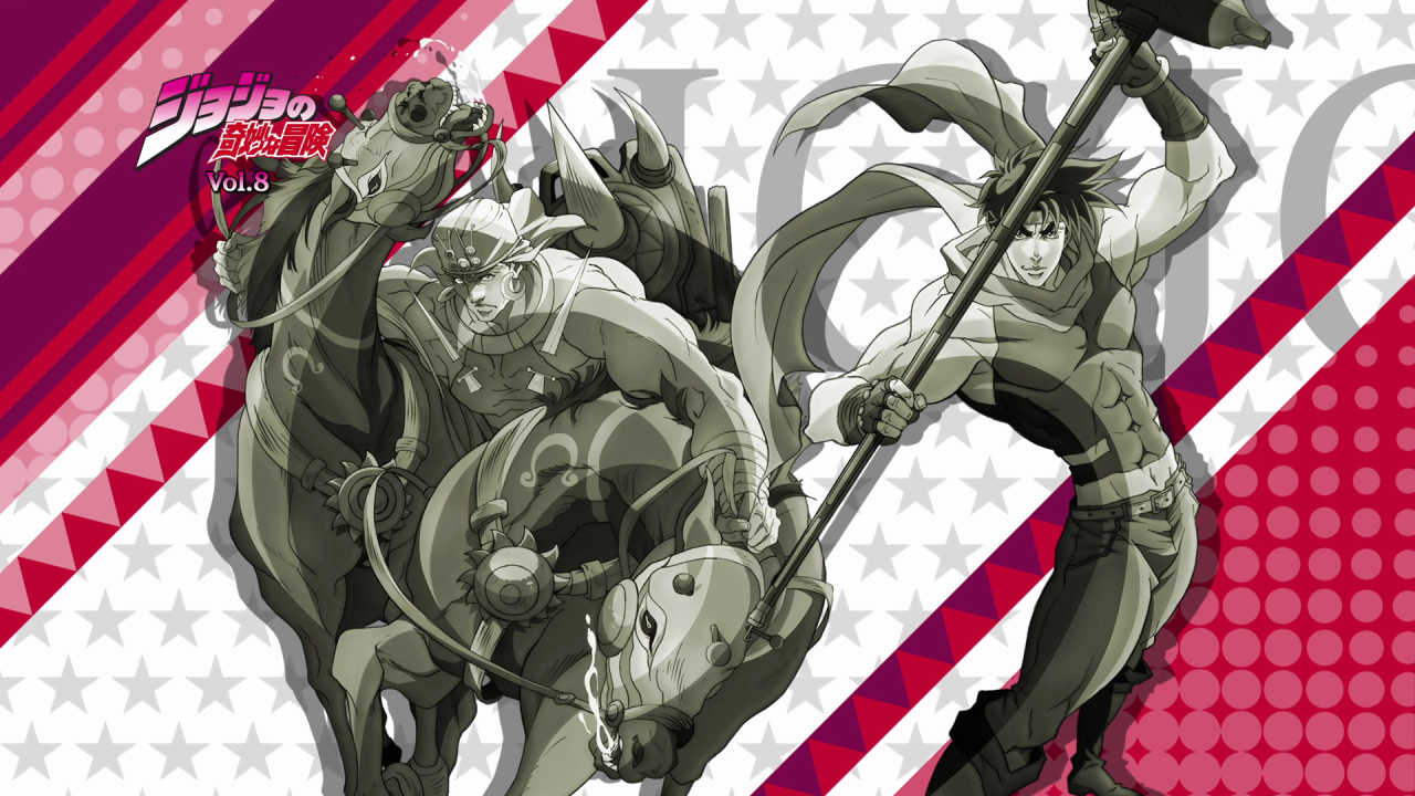 hairyboobz:  JoJo’s Bizarre Adventure - Blu-Ray Menus.