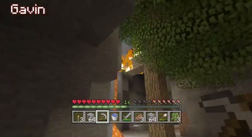 gavinmichael:   “aw my tree grew!”  “THE TREE’S ON FIRE” 