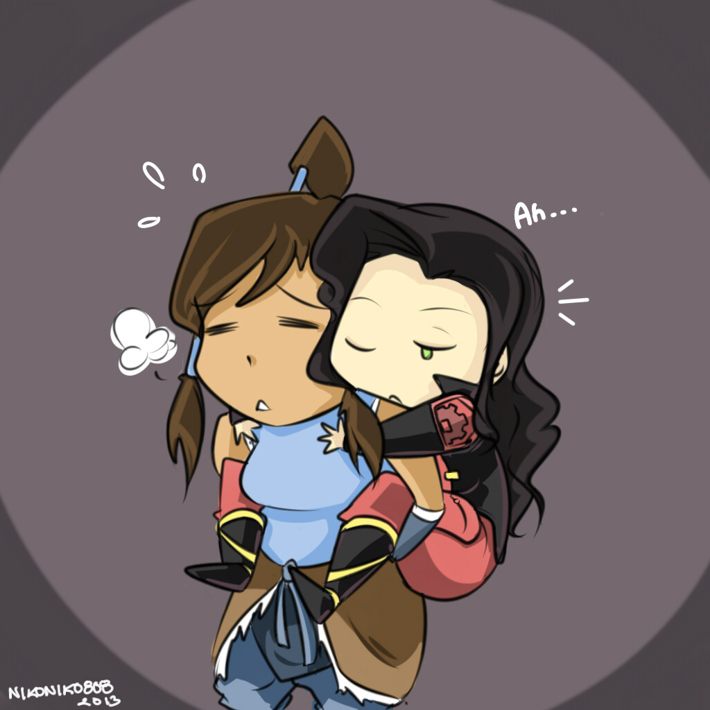 nikoniko808:  I saw a lot of chibi Korrasami going around so I decided to join the
