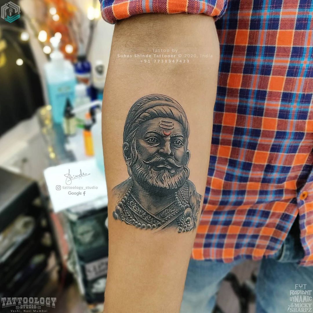 Chatrapati Shivaji Maharaj tattoo by  themustachetattoo Navimumbai  छतरपत  Instagram