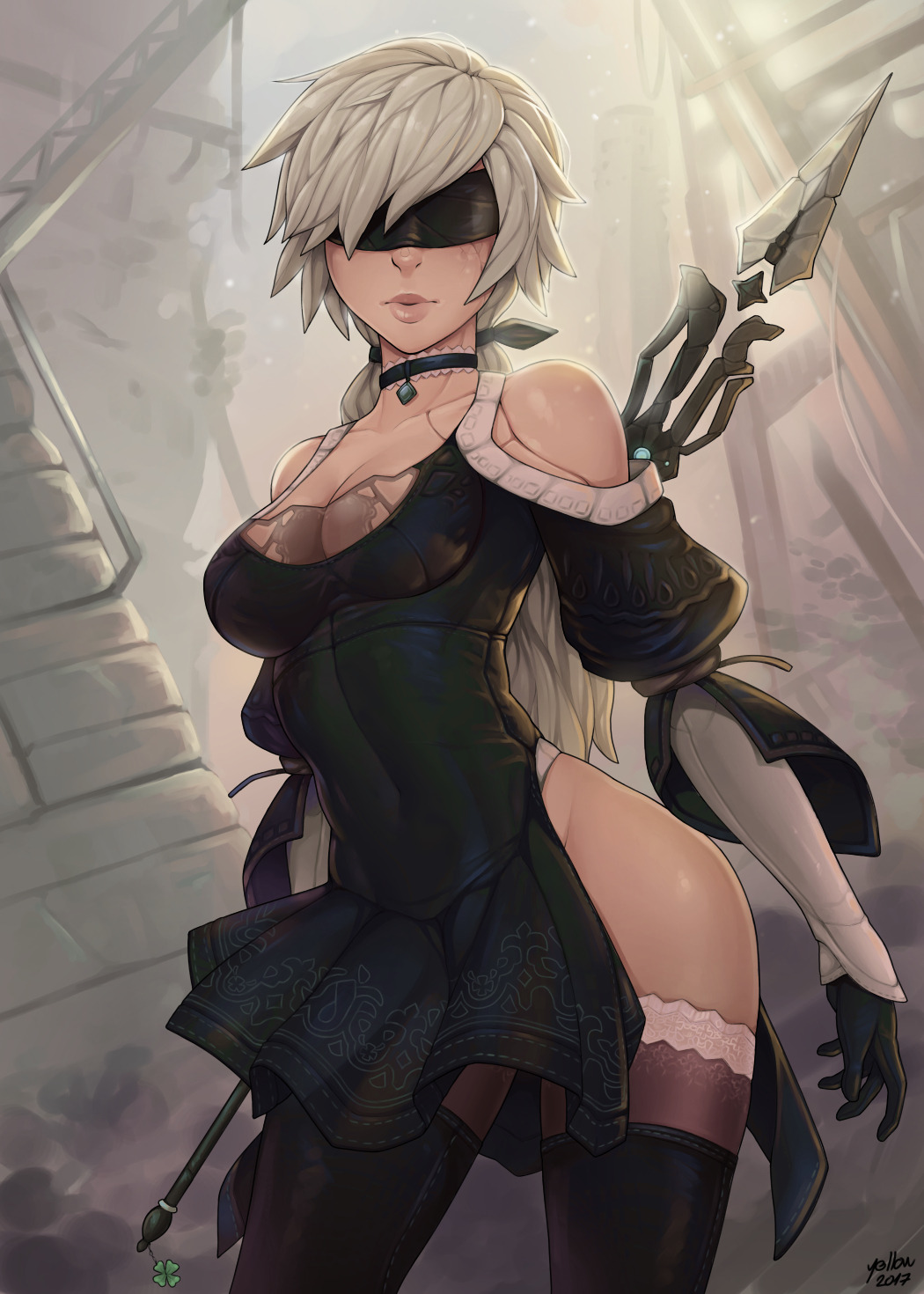 deyellowroom: Commissioned by S.F  Not based on any pre existing YoRHa. I had a
