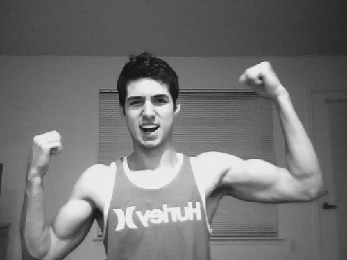 Guys in tank tops