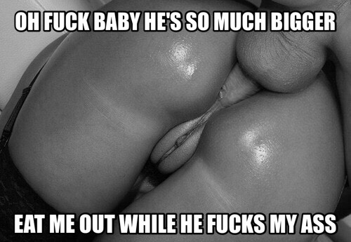 sl4pch0p:  There’s no closer view of his cock than when your eating your wife’s pussy while he’s pumping her in the ass.