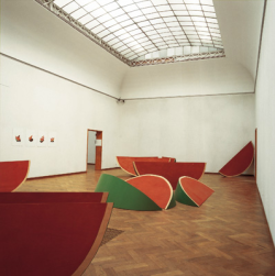 stillwatermelon:  Thomas Schütte, Melonely (1986) wood, paint, 11 parts 