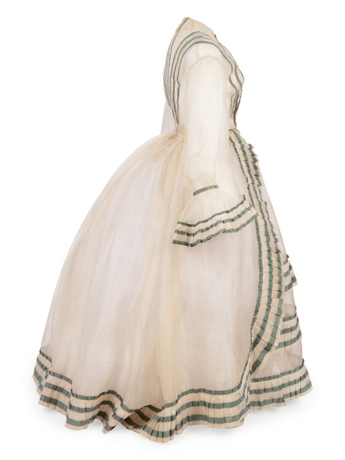 Dress with day and evening bodices, 1860′sFrom Hindman