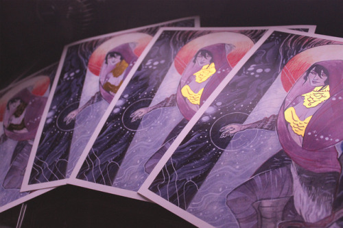 weissidian:I still have some of these older foil Morrigan prints kickin around, grab one from my Ets