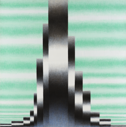 jareckiworld:Zofia Artymowska (1923-2000) — Poliforms LXXV (acrylic on canvas, 1977)