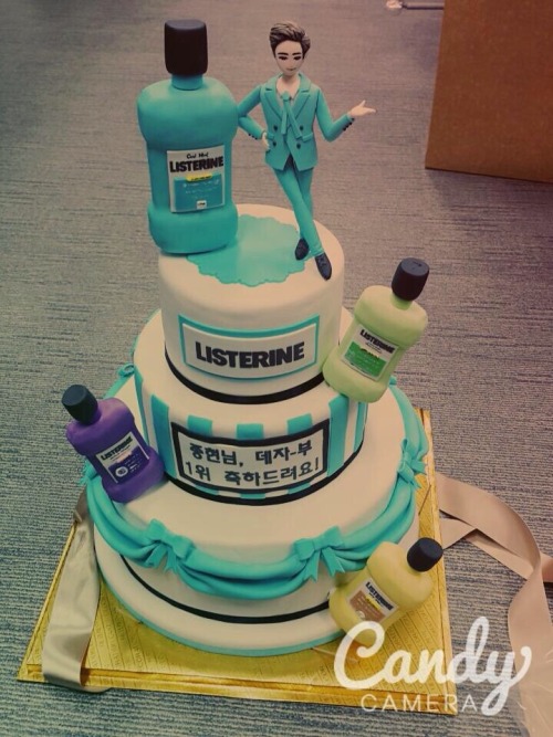 mintytaemin:listerine sent him a supply of their products lmao