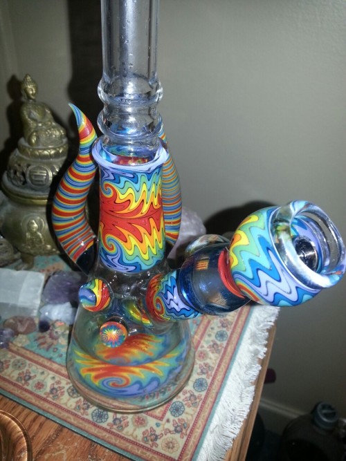 larnbey:  kushmagnet:  So FUCKING stoked on my new Brando! First mini tube for the glass collection  sooo gorgeous!