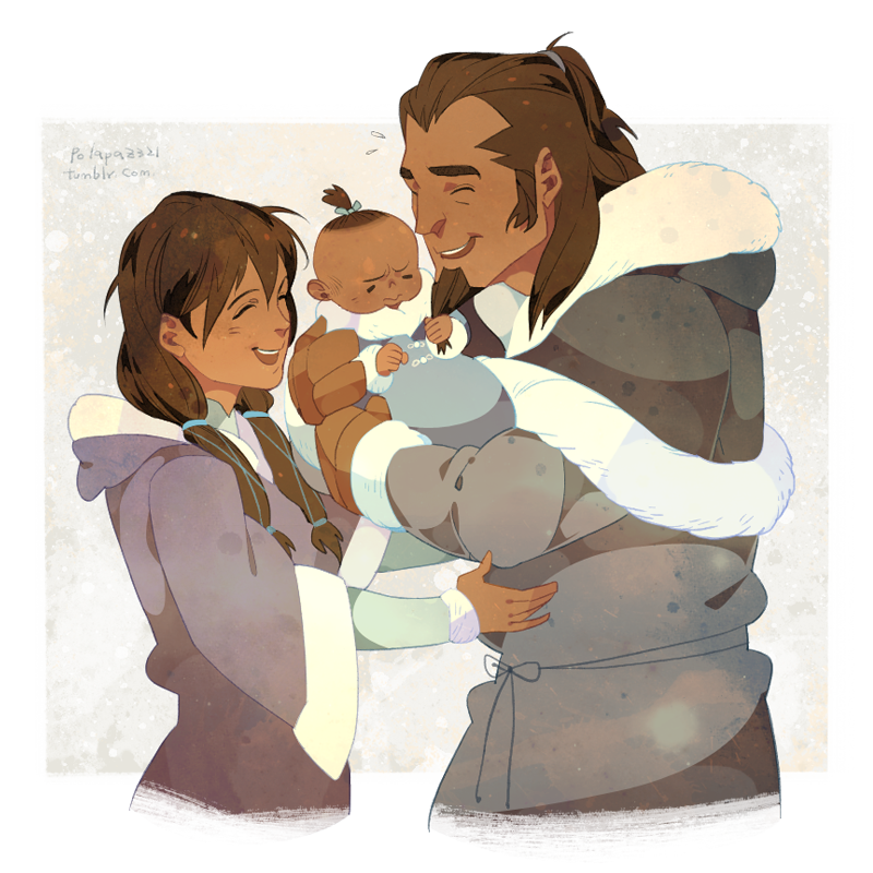polapaz321:  Senraq and their Baby Korra&lt;3333 