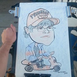 Caricature at Dairy Delight. #mattbernson