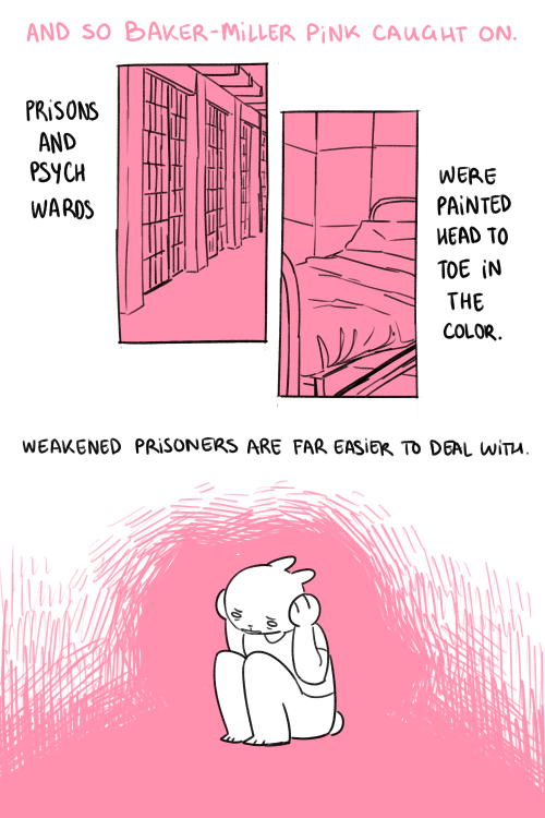 blueskittlesart: Pink Prison, a comic I did for my color theory class this semester! we had to pick 