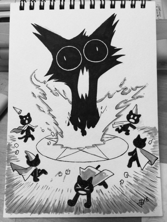 joethejohnston:  Six black cats 