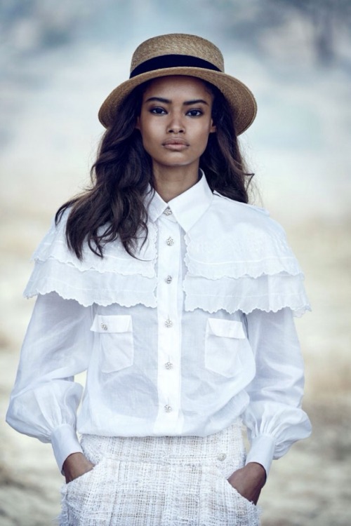 &ldquo;Light Brigade&rdquo; Vogue US March 2015. Malaika Firth, Leila Nda, Aya Jones, Tami W