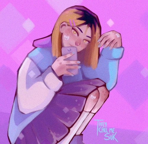 WELL, I tried to color without lineart jsjs o algo así … This Kenma is for boonoonie´s DTIYS 