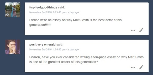 fictionadventurer: byjoveimbeinghumble: Gosh, HAVE I EVER considered this question!  I prepared