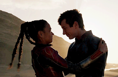 Lauren Ridloff And Barry Keoghan As Makkari AndDruigETERNALS (2021)
