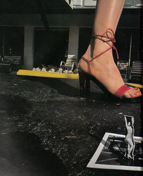 featherstonevintage:Guy Bourdin for Charles JourdanL’Officiel - April 1978