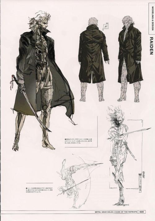 hypocriticalasshole - MGS4 Raiden Concept art. The top image is...