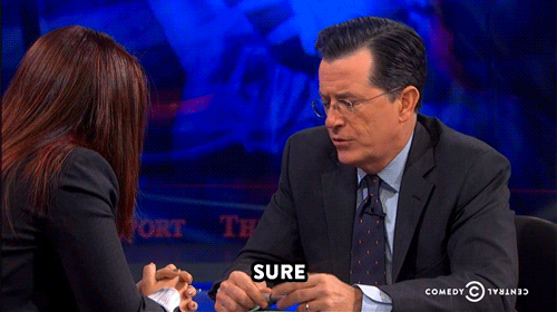 comedycentral:  In case you missed it, click here to watch Stephen Colbert discuss Gamergate with Anita Sarkeesian.