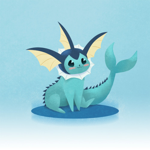 Vaporeon is the best eeveelution~Drawn for the Pokémon PAX Art Show at Gamma Ray Games this w