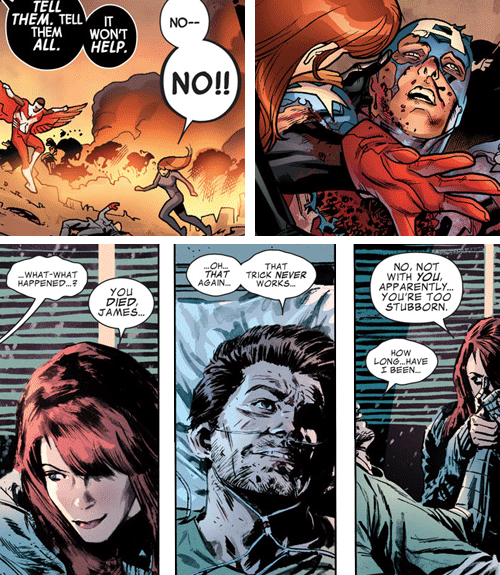 cesperanza:scratchthemaven:James “Bucky” Barnes (Winter Soldier) and Natasha Romanoff (Black Widow)N