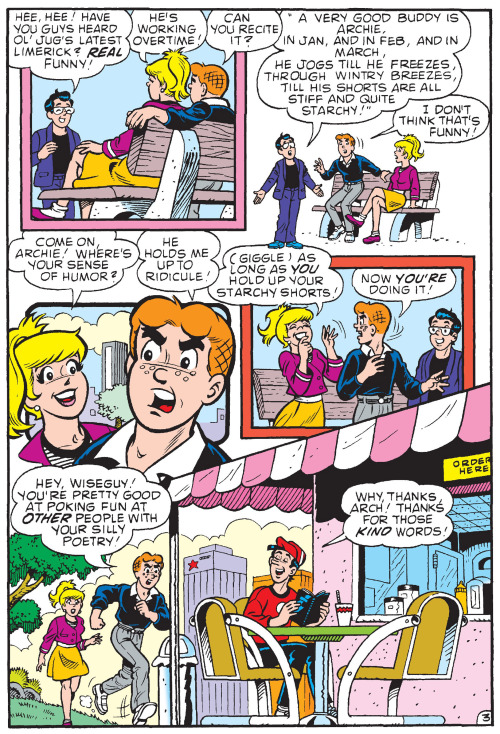  Betty approves of Jughead’s rhymes in From Bad to Verse, Jughead #14 (1989). 
