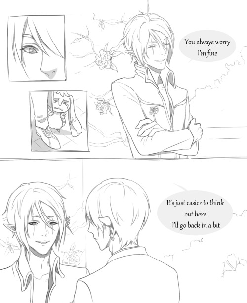 nipuni:  Ok this comic is so terribly drawn i shouldn’t be allowed to post it but here we go hahah Lyon’s healing thrall is rather attuned to him and tends to reflect his state of mind. it’s not unusual for him to have it out in low key/casual