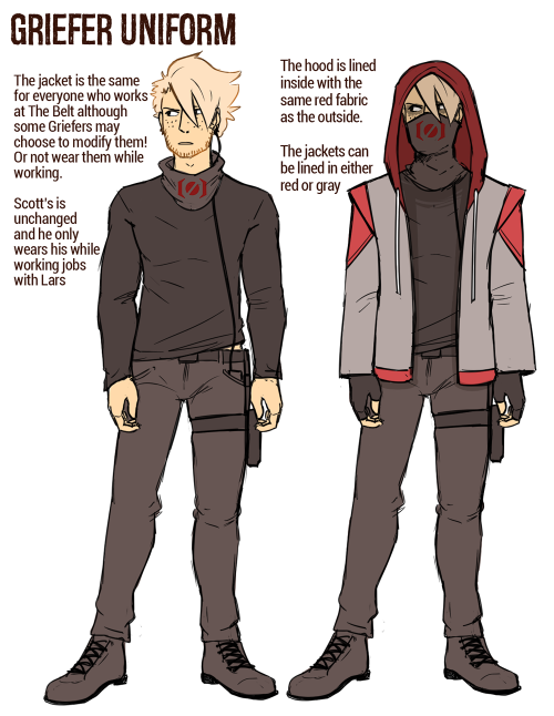 picturesquegoddess:A slightly more thorough explanation to the jacket worn by Griefers in Griefer Be