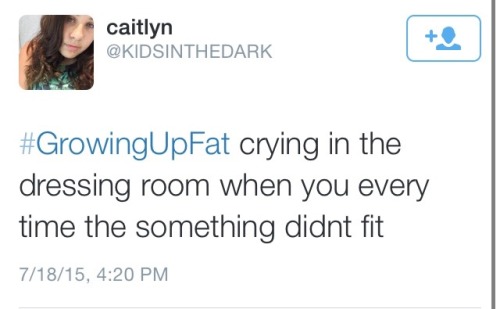 holy-crap-someone-finally:  fall-and-imagine:  I’m going to keep bringing this up because the fact that so many people understand what it’s like to be ridiculed for being over weight from a young age disgusts me. I know many people will re-tweet or