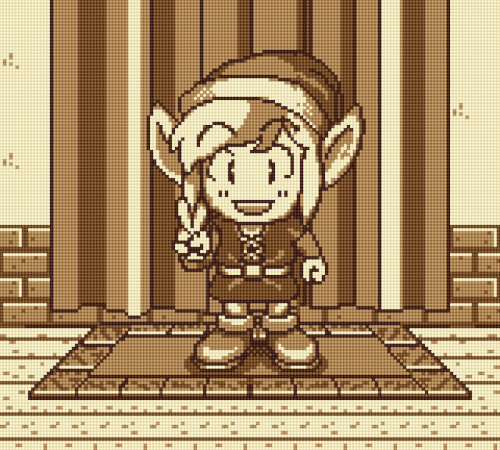 Link is having his pictures taken.The Legend of Zelda: Link’s Awakening DX, 1998 11 days until Switc