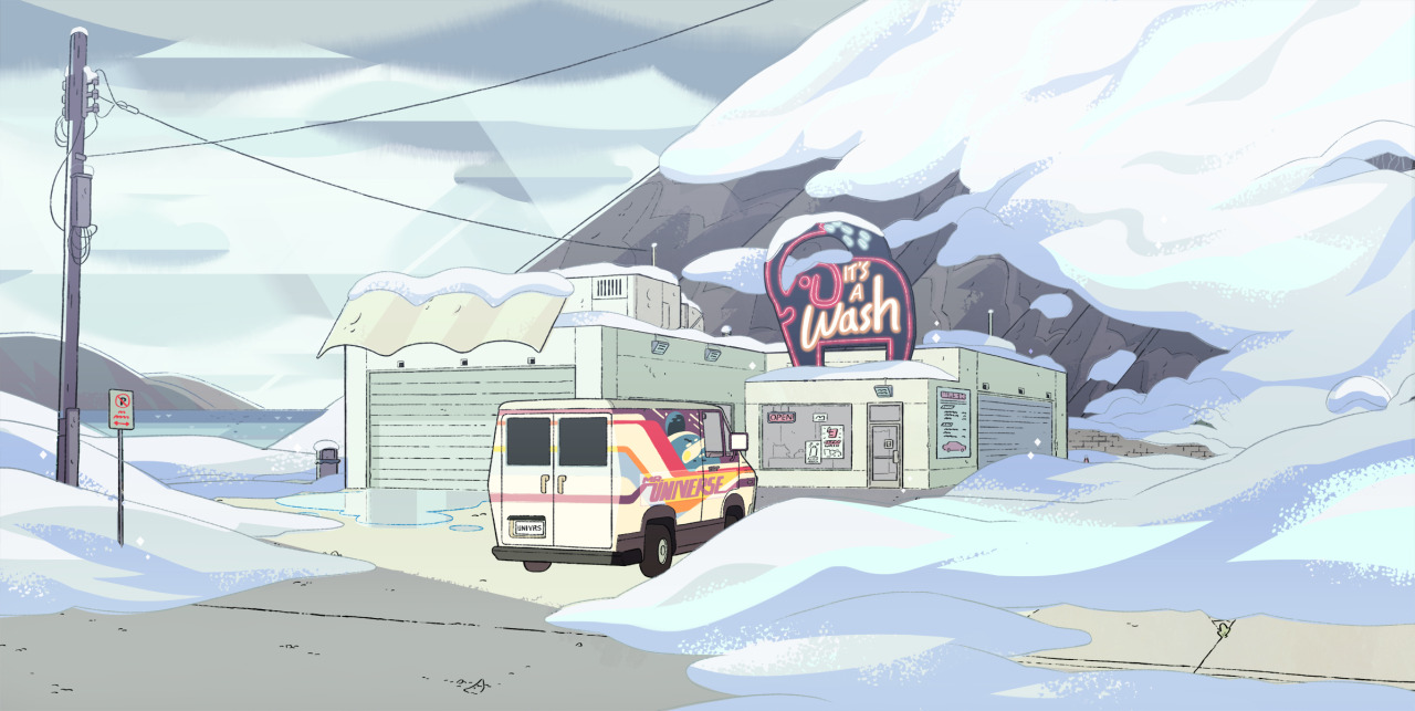 A selection of Backgrounds from the Steven Universe episode: Winter ForecastArt Direction: