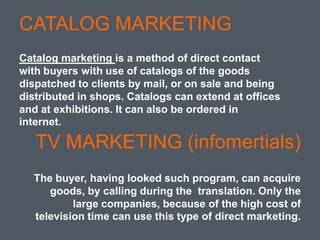 different types of direct mail