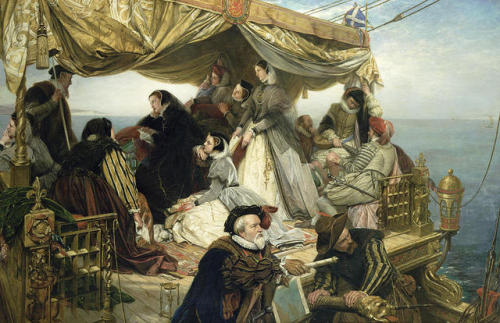 Mary Stuarts Farewell To France by Henry Nelson O Neil