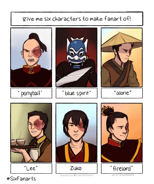 starredanise: what do you mean these aren’t six different characters?