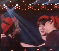 veriloquentmind:  sehun tried to make xiuchen kiss, but ended up being the one to get kissed by chen 