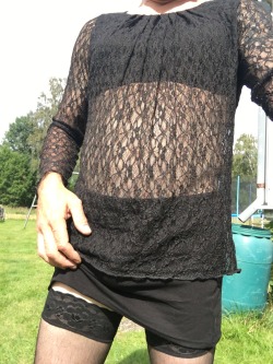 Ttg911:  Out And About In The Back Garden!!!  I Also Love Being In The Garden Dressed