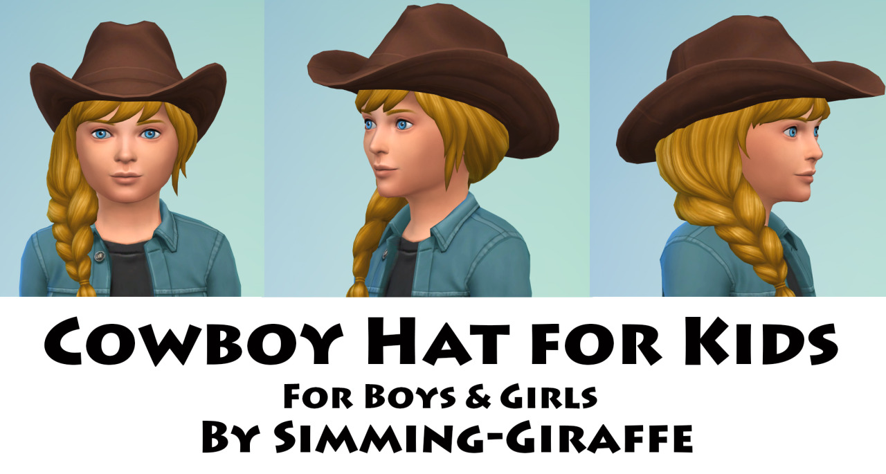 simming-giraffe: “ Cowboy hat for kids PLEASE FOLLOW TOU: don’t upload to payed sites Don’t Claim as your own https://mega.nz/#!hNsgQLxL!epVqvpFAvvk4PQDCYTHemfDf0qcb3NXysb68uto4R2E If you recolor please give me credit and tag me ”