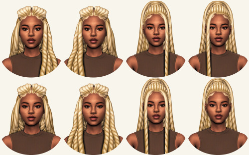 sheabuttyr: twists collection Here is a revamp of my twists hairs that I released throughout the yea