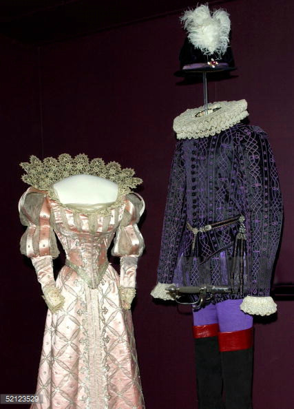 Costumes worn by Prince Carl (later king Haakon of Norway), princess Maud (later queen Maud of Norwa