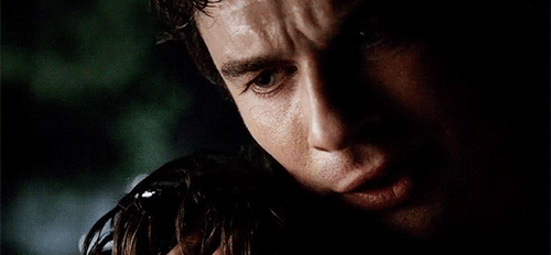 87daysbefore:  foreveradamonstan:  - Damon once he realized he was able to save Jeremy  it’s the same face he made in season four when elena calls him and says she loves him js 