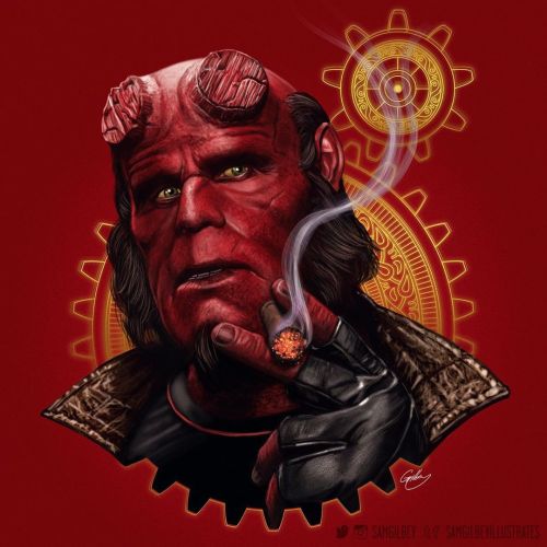 Happy 70th birthday to Ron Perlman! Throwback to this official Hellboy print from a few years ago. #