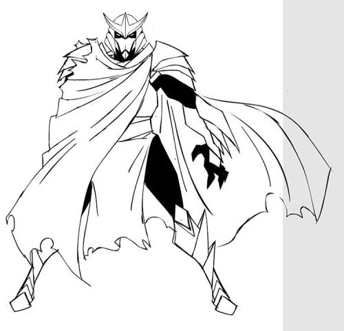 A Shredder Concept for Jhonen&rsquo;s TMNT Short. He was a lot more buff at the start #teenagemu